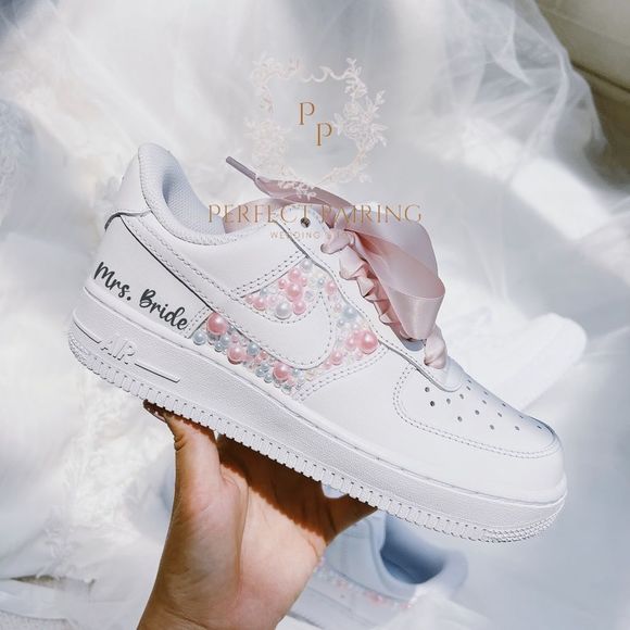 Wedding custom sneakers - air force 1 - Picture 2 of 4